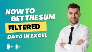 How to get the sum of filtered data in excel | #excel #subtotal #exceltipsandtricks