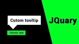 jQuery  & HTML5 | Custom Tooltip