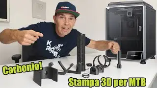 HO CREATO OGGETTI UTILI PER LA BICI CON LA STAMPANTE 3D CARBONIO CREALITY K1C