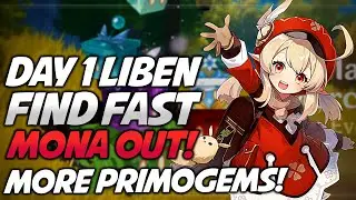 Event & Mona Out! Find Liben Fast! Genshin Impact More Free Primogems