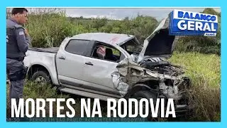 Casal morre atropelado ao descer do carro para trocar pneu