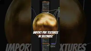 Import PBR Textures in Seconds with This Blender Hack! #blender3d  #blender