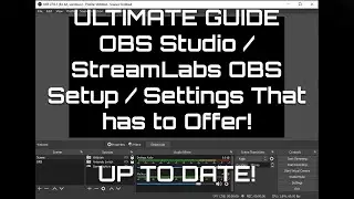 How to setup OBS specified for your PC with audio & network for best quality stream!