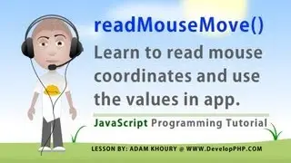 Read Mouse Coordinates Position X and Y JavaScript Tutorial HTML CSS