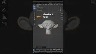 Do you use Blender’s gradient tool? It’s perfect for clowning around 🤡 #b3d #blender3d #blender