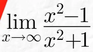 Horizontal Asymptotes of (x^2-1)/(x^2+1) | Calculus 1 Exercises