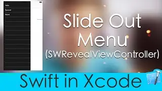 Making a Slide Out Menu (Swift in Xcode : SWRevealViewController)