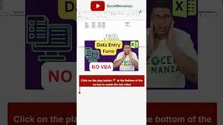 Create an excel data entry form - NO VBA required