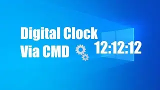 How to Add a Displayed Clock to Your Desktop using a Batch File