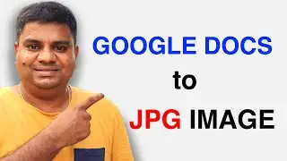 Convert Google Doc to JPG Image