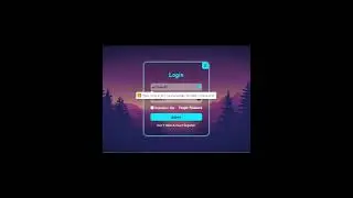 How to make validate Login form using Html Css & javascript