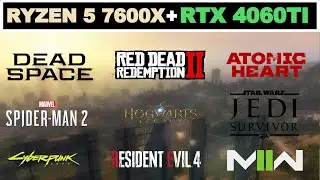 New NVIDIA RTX 4060TI + Ryzen 5 7600X | 11 Games at 1080P & 1440P |