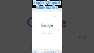 Export/Import Chrome Bookmarks