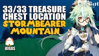 Stormbearer Mountain Chest Location Guide (33/33 Treasure Chest) | Genshin Impact