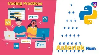 Python Asterisk Pyramid Pattern - Python Pattern Programs - python projects with source code
