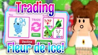 TRADING *FLEUR DE ICE*❄️🥶 To See WHAT Do People OFFER! in Adopt Me Christmas Update 2023!