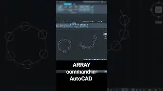 ARRAY command in AutoCAD https://youtu.be/DqUU30h51y4