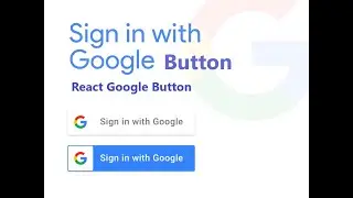 React Google Button - Create Google sign-in button