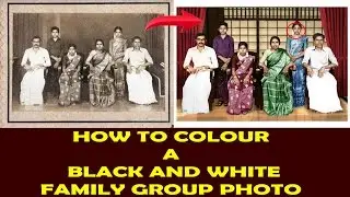 How to color a black and white photo in Photoshop