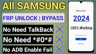 2024 Without Talkback | Samsung Frp Bypass Android 12/13/14 Without Pc | Adb Fail - No Need *#0*#