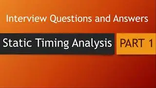 Static timing Analysis Interview questions Part1