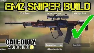 New EM2 Long Rage Sniper Build Gunsmith & Gameplay in COD Mobile | Call of Duty Mobile