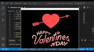 Happy Valentine's Day in Python Turtle | Impress your CRUSH💖using Python |