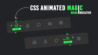 Animated Navigation Menu Indicator using Html CSS & Javascript | Magic Indicator