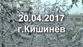Небывалое природное стихийное бедствие 20 апреля 2017 г. в Молдове.