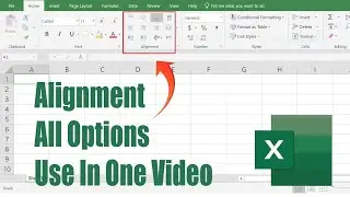 alignment data in Excel  | Excel data Alignment