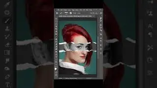 Create Torn Paper Effect in Photoshop || Photoshop Tutorial #shorts