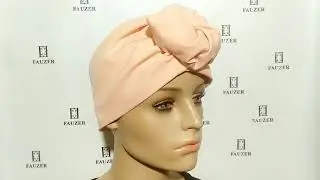 Чалма с узлом нежно-розовая - беж Fauzer.ru