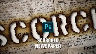 Text Effects of Scorched Newspaper in Photoshop CC 2019