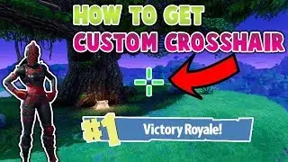 HOW TO GET A CUSTOM CROSSHAIR ON FORTNITE!!