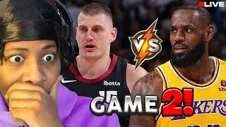 Lvgit LIVE Reaction To #2 NUGGETS at #7 LAKERS | GAME 2 | NBA PLAYOFFS | April 22, 2024