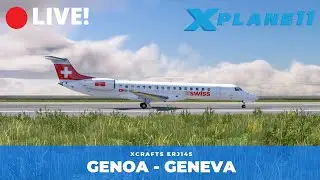 X-Plane 11 | Geneva Approach! ERJ 145 | Genoa - Geneva