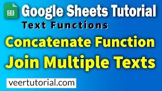 3.2 Google Sheets | Concatenate function | How to Join Text in Google Sheets
