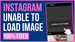 INSTAGRAM UNABLE TO LOAD IMAGE FROM GALLERY (2024) | Fix Unable to Load Image Instagram