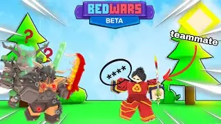 The MOST SUS player in Roblox Bedwars…