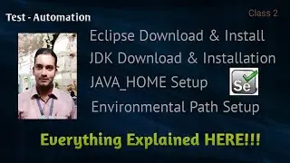 How To Install Selenium Webdriver For Java In Eclipse || java installation || java environment setup