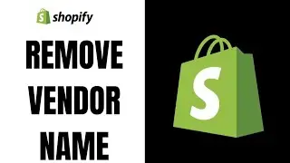 How to remove vendor name on shopify