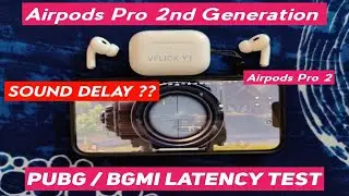 Apple AirPods Pro 2 Pubg Latency Test | AirPods Pro 2 BGMI latency test | AirPods Pro 2 Pubg delay