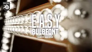 Blender Geometry nodes - Easy Bulbfont