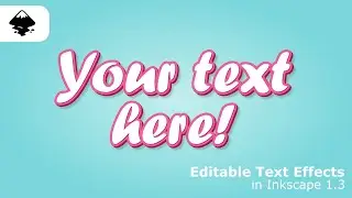 Creating Editable Text Effects Is a Breeze in Inscape 1.3