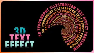 Text Effect | Creative Typography Design | 3D CorelDraw Tutorial