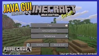 Minecraft Java Edition GUI for Minecraft PE 1.11 +