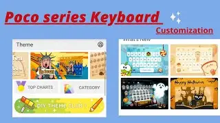 POCO Series Keyboard Customization  ||Poco Series Font Style How To Change#pocoseries #pocokeyboard