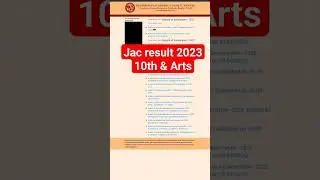#jacresult2023 jac 10th Result #jacartsresult #jac_board_result_2023 #jac_arts_resupt