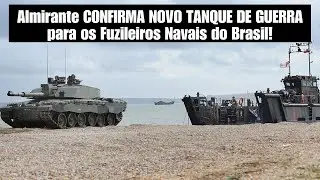 Almirante confirma novo tanque de guerra para o Corpo de Fuzileiros Navais da Marinha do Brasil