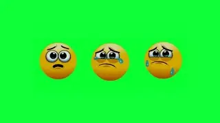 Emotional Emoji Animation Effect Green Screen HD Video || Chroma Key Emoji Animation